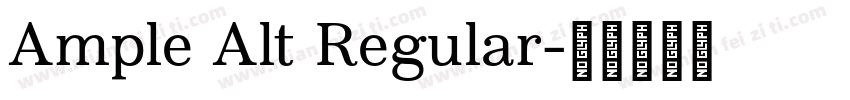 Ample Alt Regular字体转换